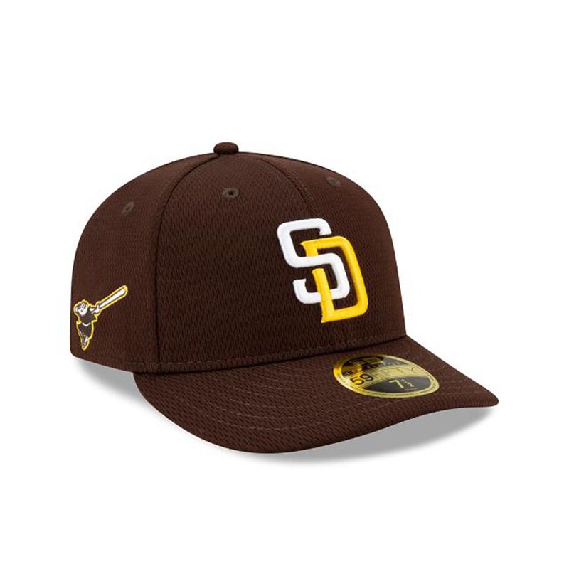 MLB San Diego Padres 2021 Spring Training Low Profile 59Fifty Fitted (ICD4879) - Brown New Era Caps